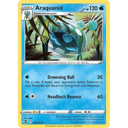 Araquanid 48/195 - SWSH12 Silver Tempest Reverse Holofoil