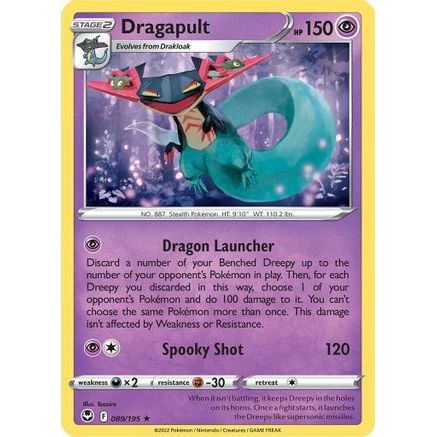 Dragapult 89/195 - SWSH12 Silver Tempest Reverse Holofoil