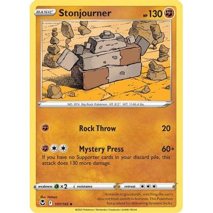 Stonjourner 101/195 - SWSH12 Silver Tempest Reverse Holofoil