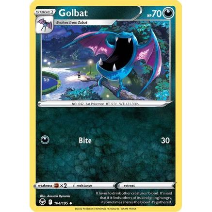 Golbat 104/195 - SWSH12 Silver Tempest Reverse Holofoil