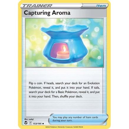 Capturing Aroma 153/195 - SWSH12 Silver Tempest Reverse Holofoil