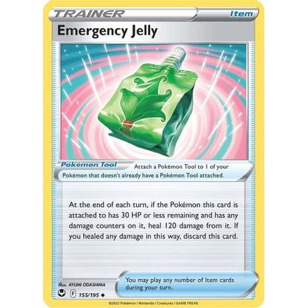 Emergency Jelly 155/195 - SWSH12 Silver Tempest Reverse Holofoil