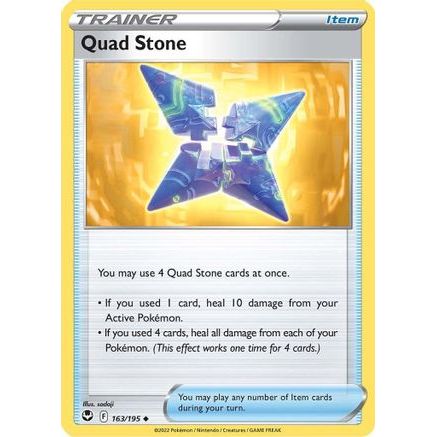 Quad Stone 163/195 - SWSH12 Silver Tempest Reverse Holofoil