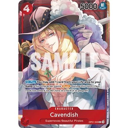 Cavendish (Box Topper) (OP01-008) - Romance Dawn Foil