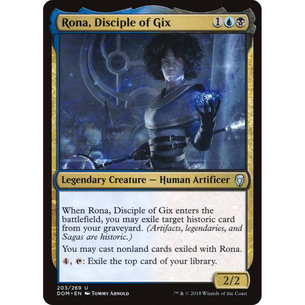 Rona, Disciple of Gix (DOM-203) - Dominaria Foil