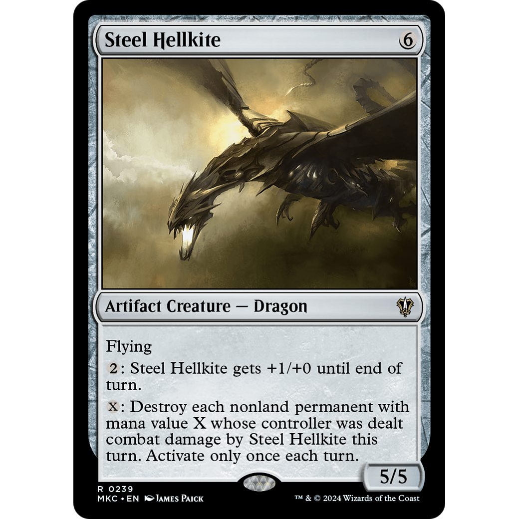 Steel Hellkite (MKC-239) - Murders at Karlov Manor Commander