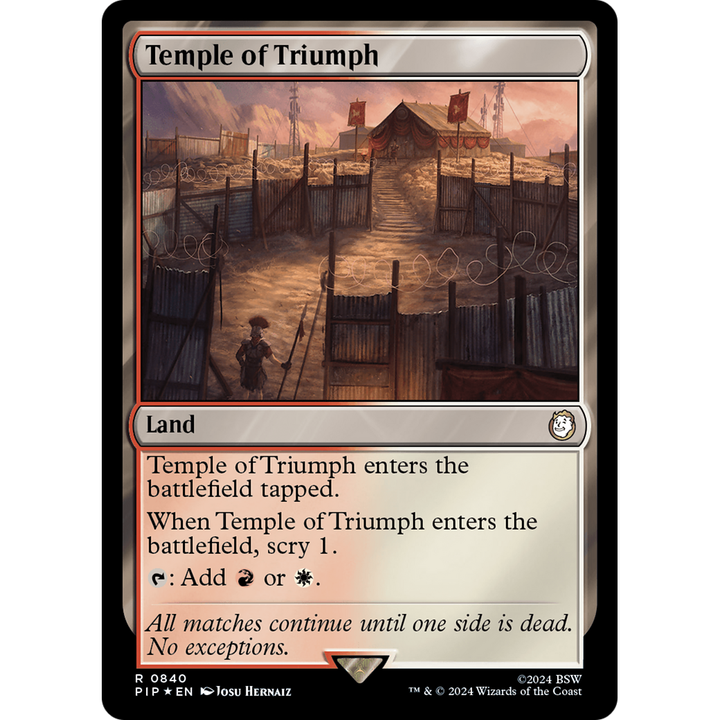 Temple of Triumph (PIP-840) - Fallout Foil
