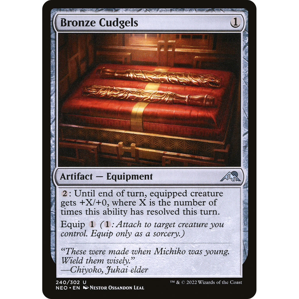 Bronze Cudgels (NEO-240) - Kamigawa: Neon Dynasty