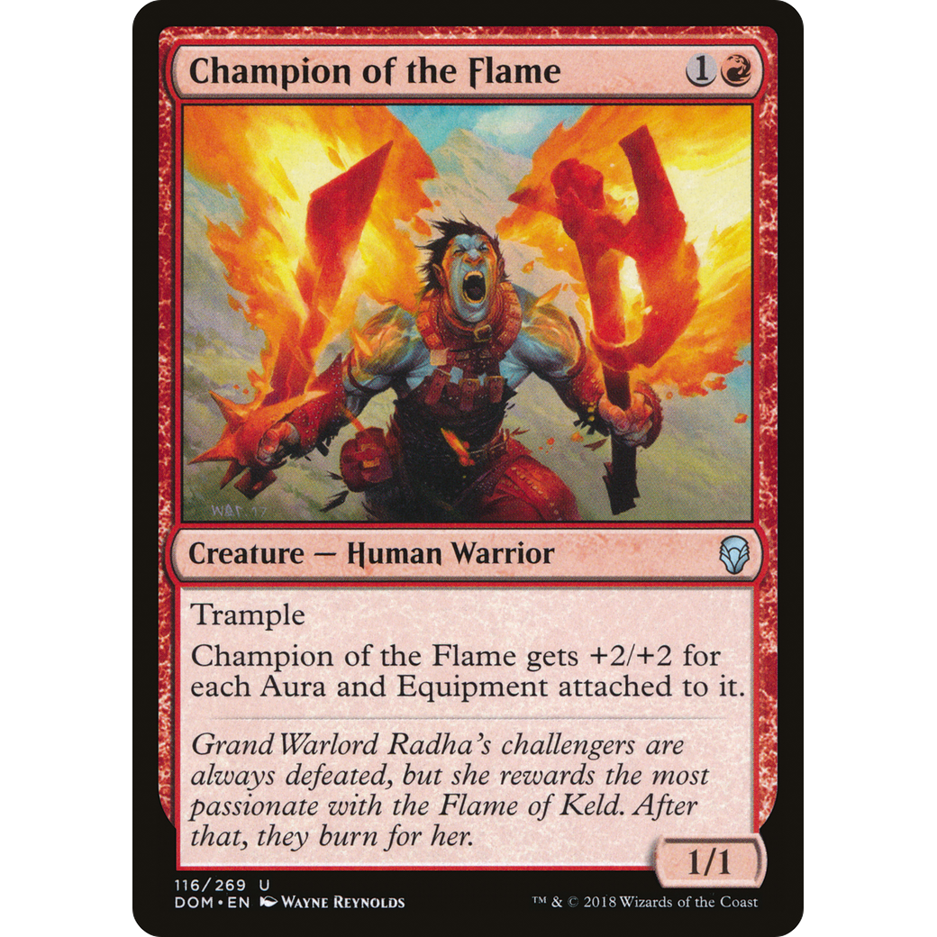 Champion of the Flame (DOM-116) - Dominaria Foil