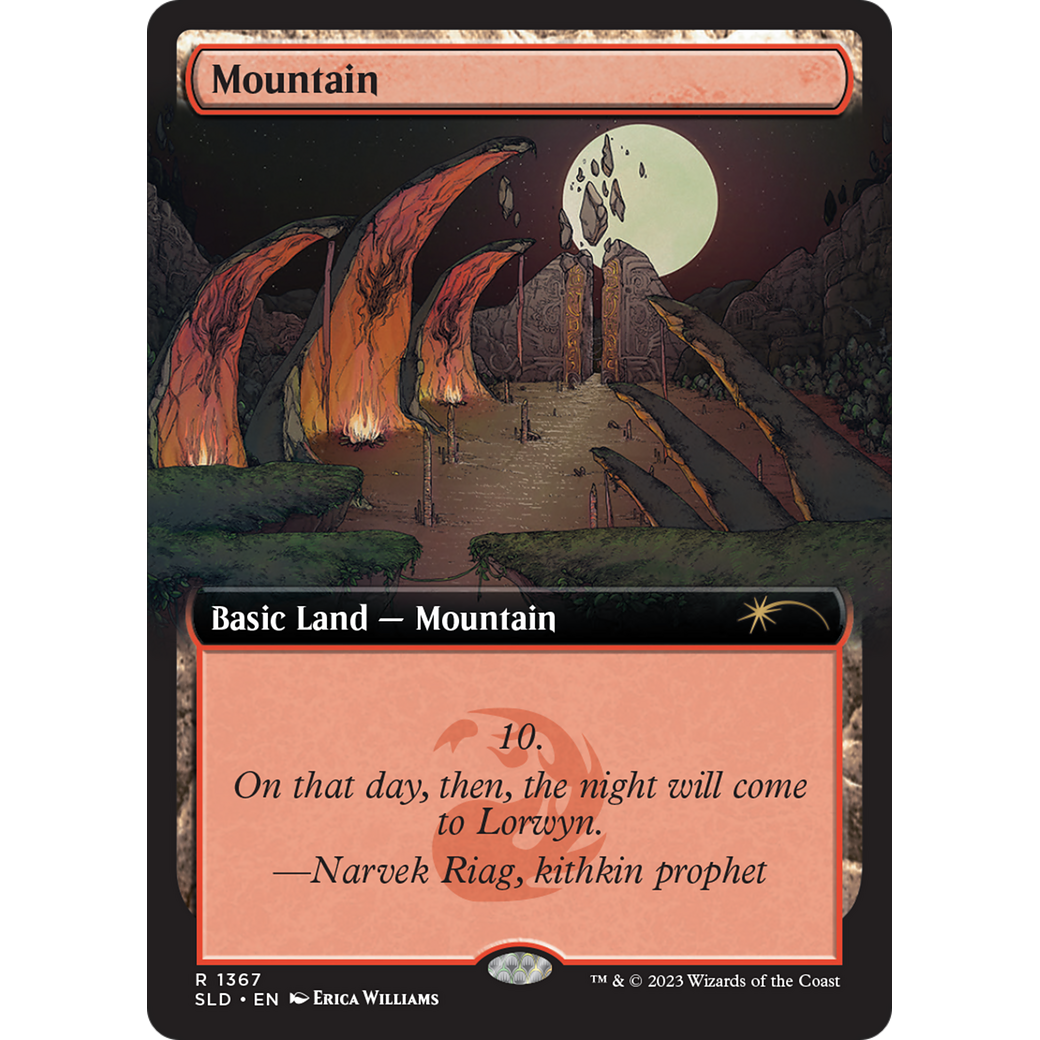 Mountain (1367) (SLD-1367) - Secret Lair Drop: (Extended Art) Foil