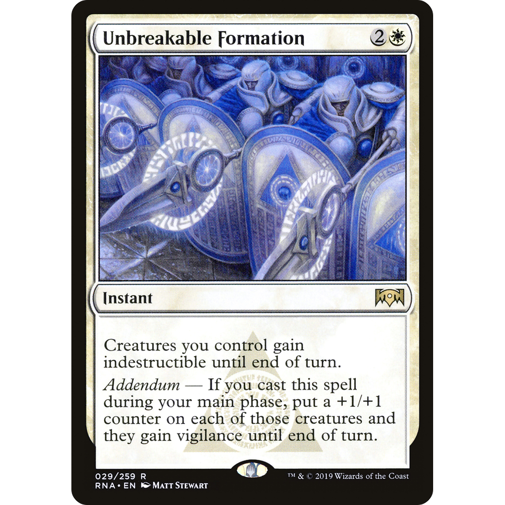Unbreakable Formation (RNA-029) - Ravnica Allegiance