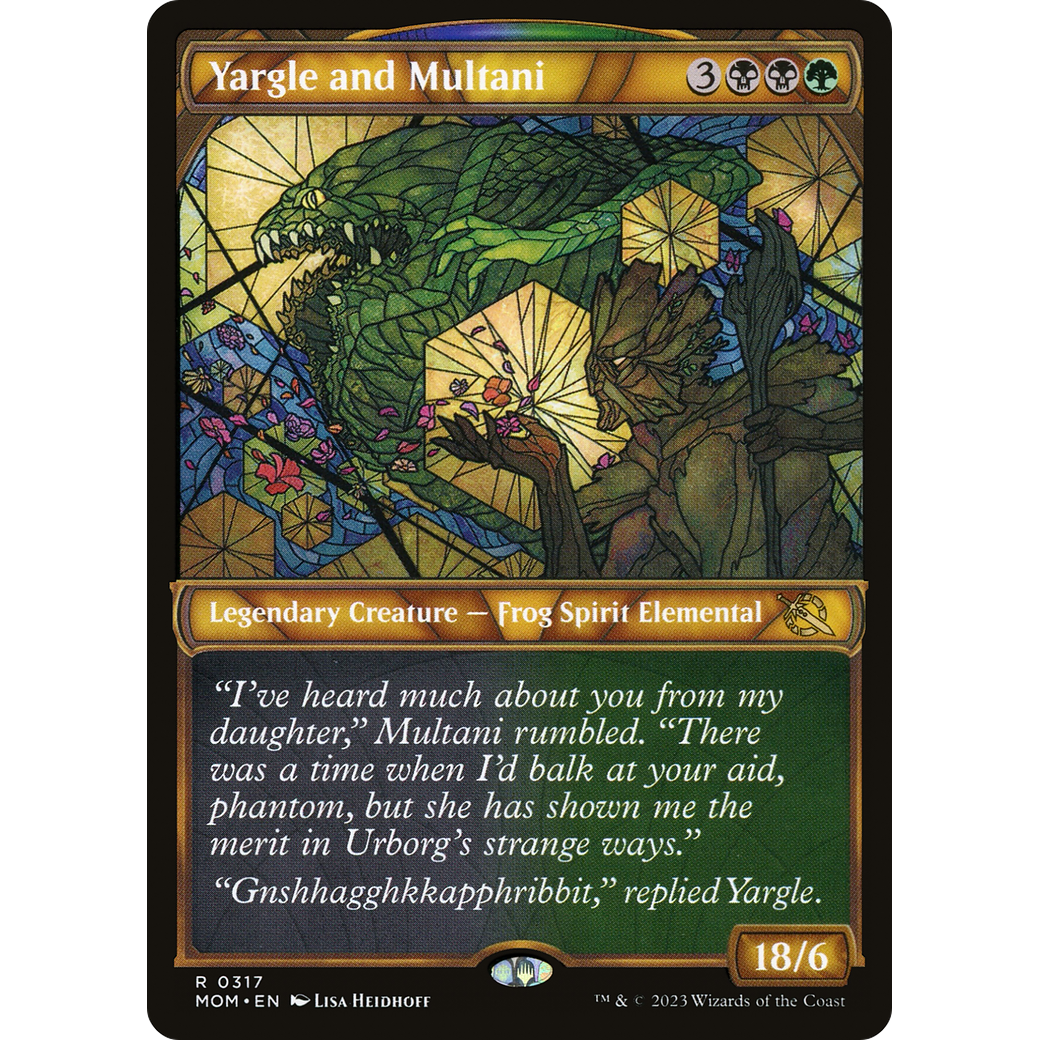 Yargle and Multani (MOM-317) - March of the Machine: (Showcase) Foil