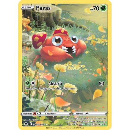 Paras GG32/70 - Crown Zenith Galarian Gallery Holofoil