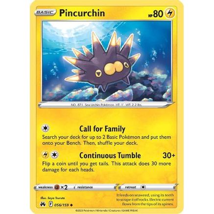 Pincurchin 56/159 - Crown Zenith Reverse Holofoil