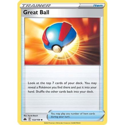 Great Ball 132/159 - Crown Zenith Reverse Holofoil