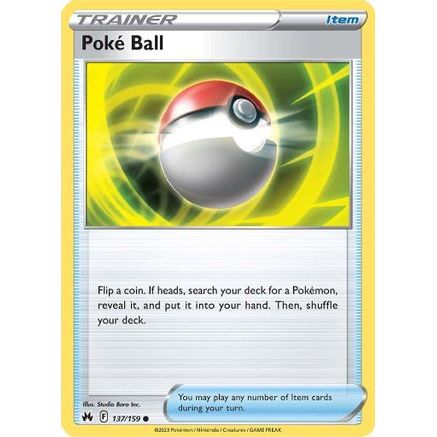 Poke Ball 137/159 - Crown Zenith Reverse Holofoil