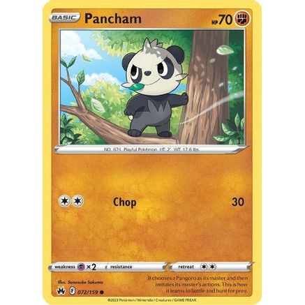 Pancham 72/159 - Crown Zenith Reverse Holofoil