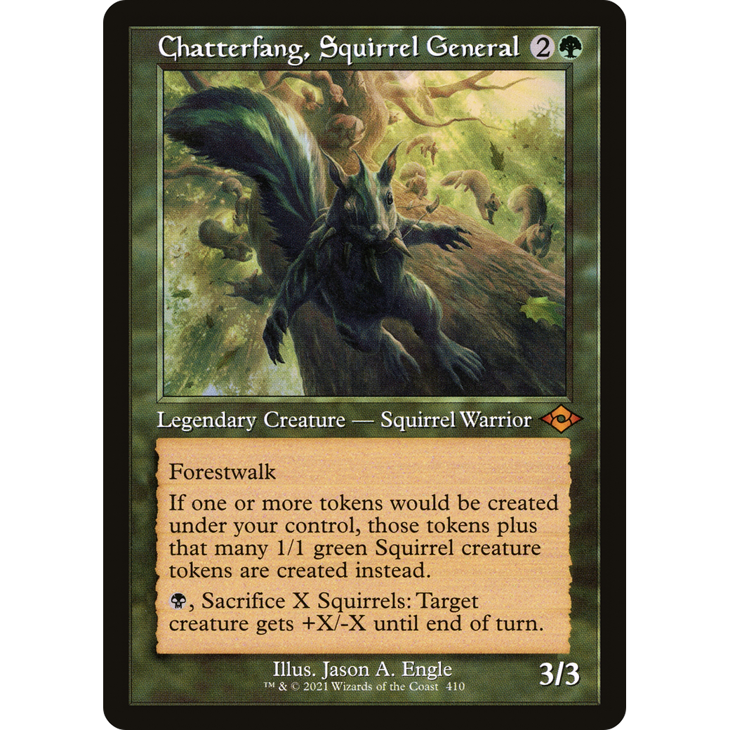 Chatterfang, Squirrel General (MH2-410) - Modern Horizons 2 Etched Foil