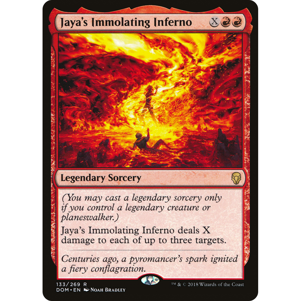 Jaya's Immolating Inferno (DOM-133) - Dominaria Foil