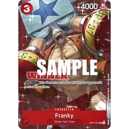 Franky (Tournament Pack Vol. 2) [Winner] (OP01-021) - One Piece Promotion Cards