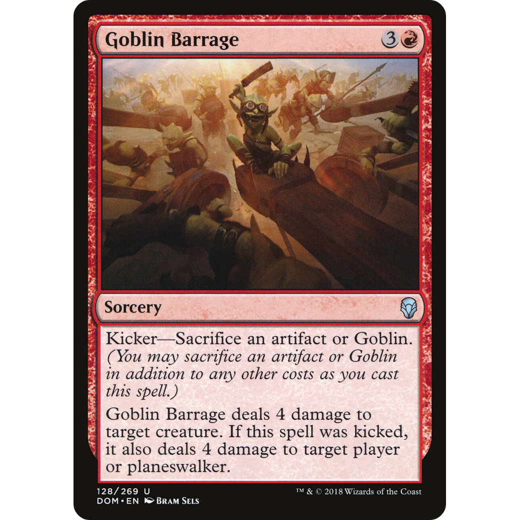 Goblin Barrage (DOM-128) - Dominaria Foil