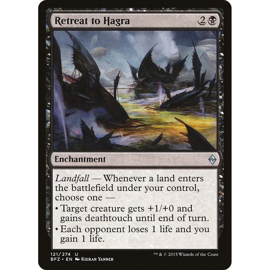 Retreat to Hagra (BFZ-121) - Battle for Zendikar Foil