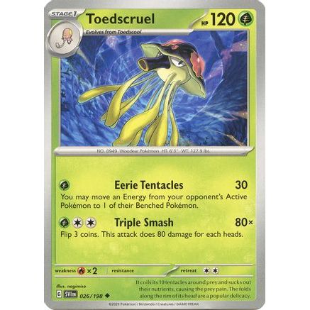 Toedscruel 26 - SV01 Scarlet & Violet Base Set Reverse Holofoil