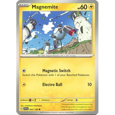 Magnemite 63 - SV01 Scarlet & Violet Base Set Reverse Holofoil