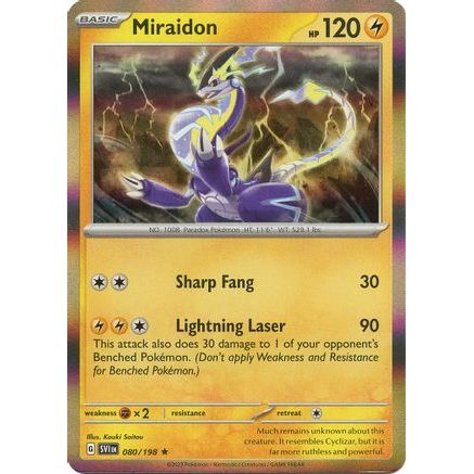 Miraidon 80 - SV01 Scarlet & Violet Base Set Reverse Holofoil