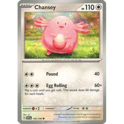 Chansey 144 - SV01 Scarlet & Violet Base Set Reverse Holofoil