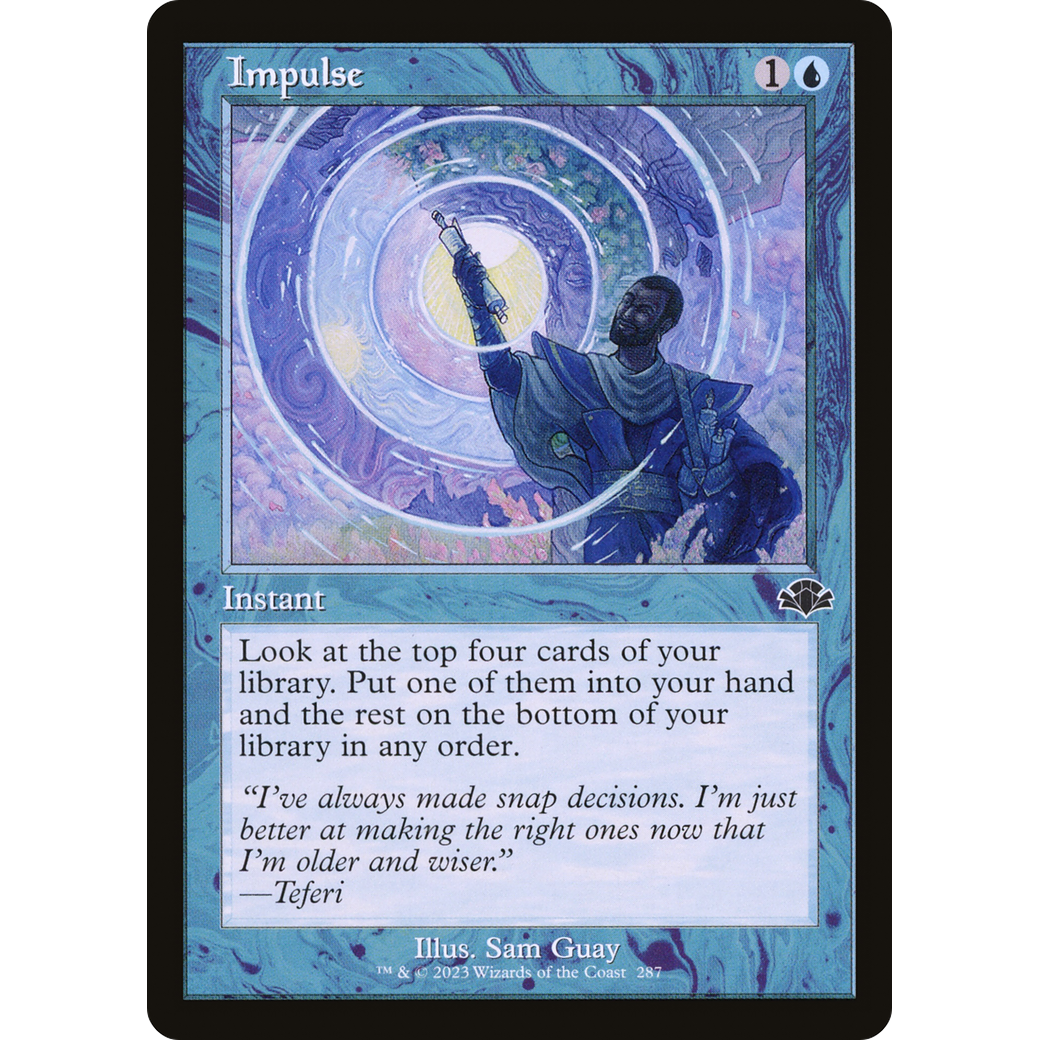 Impulse (Retro Frame) (DMR-287) - Dominaria Remastered Foil