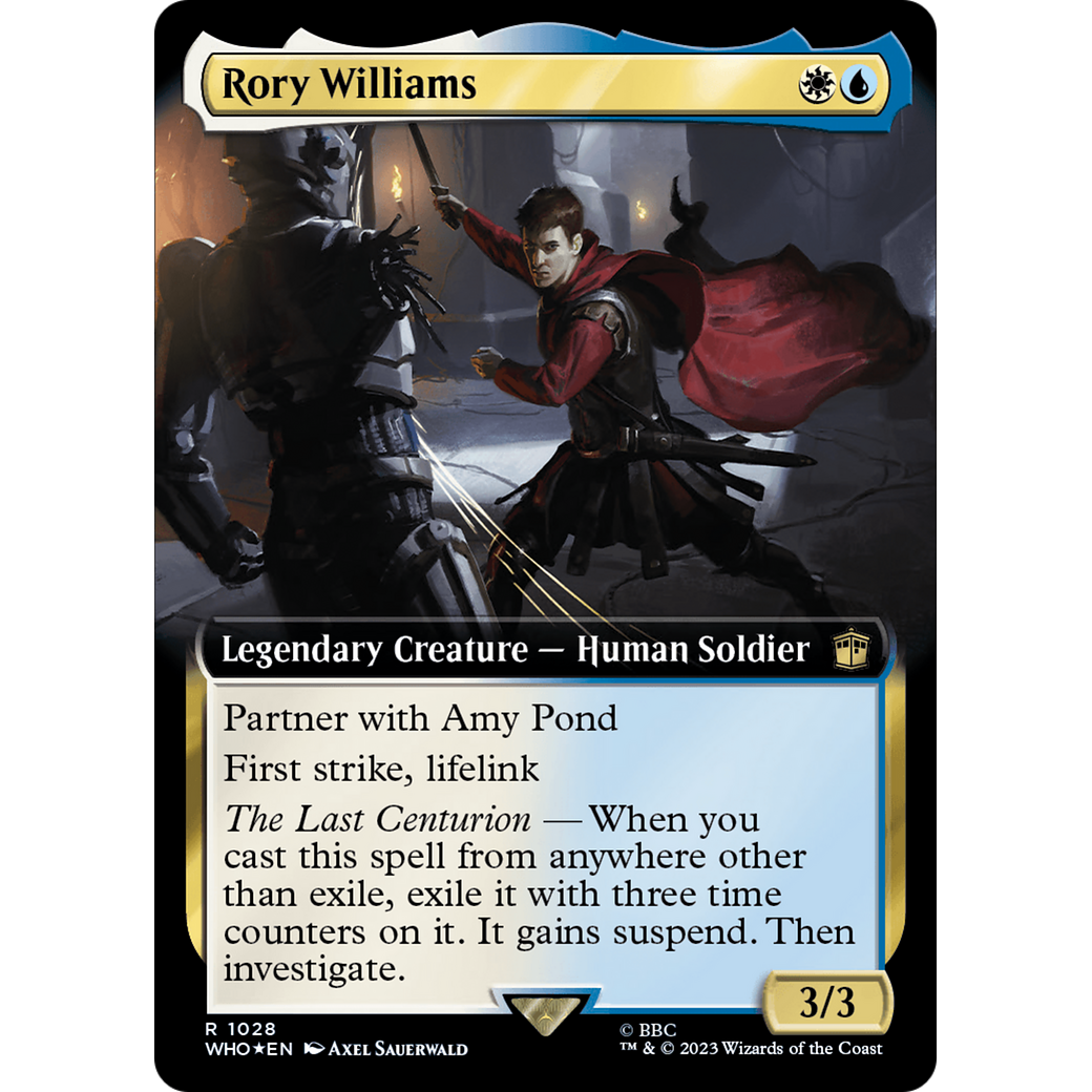 Rory Williams (Extended Art) (Surge Foil) (WHO-1028) - Doctor Who: (Extended Art) Foil