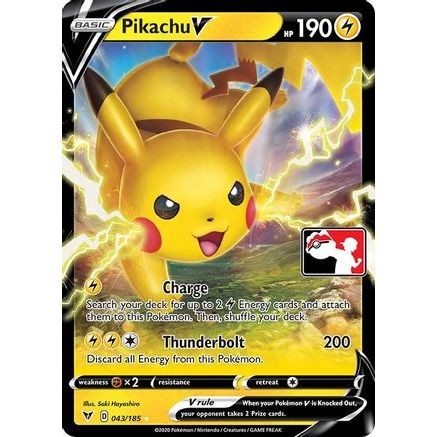 Pikachu V 43 - Prize Pack Series Cards Holofoil