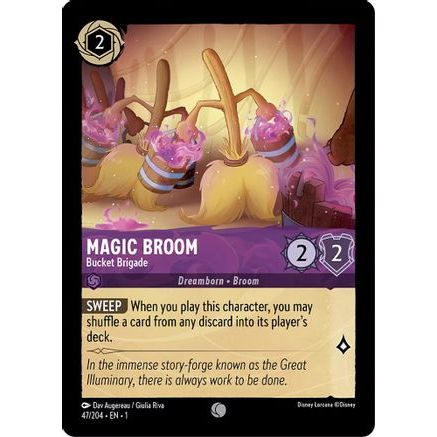 Magic Broom - Bucket Brigade (47/204) - The First Chapter Cold Foil