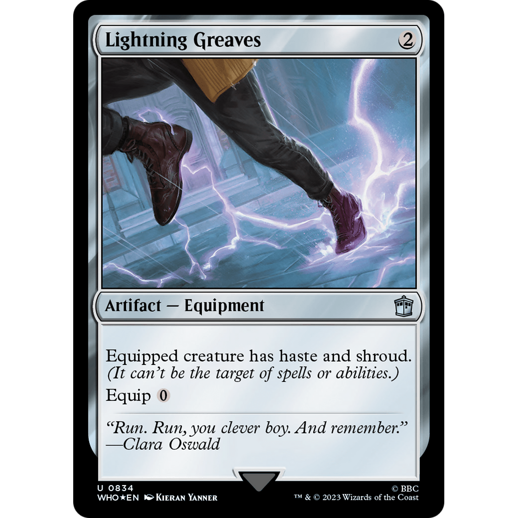 Lightning Greaves (Surge Foil) (WHO-834) - Doctor Who Foil
