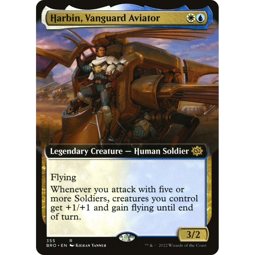 Harbin, Vanguard Aviator (Extended Art) (BRO-355) - The Brothers' War: (Extended Art) Foil