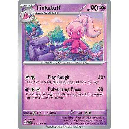Tinkatuff - 104/193 104 - SV02 Paldea Evolved Reverse Holofoil