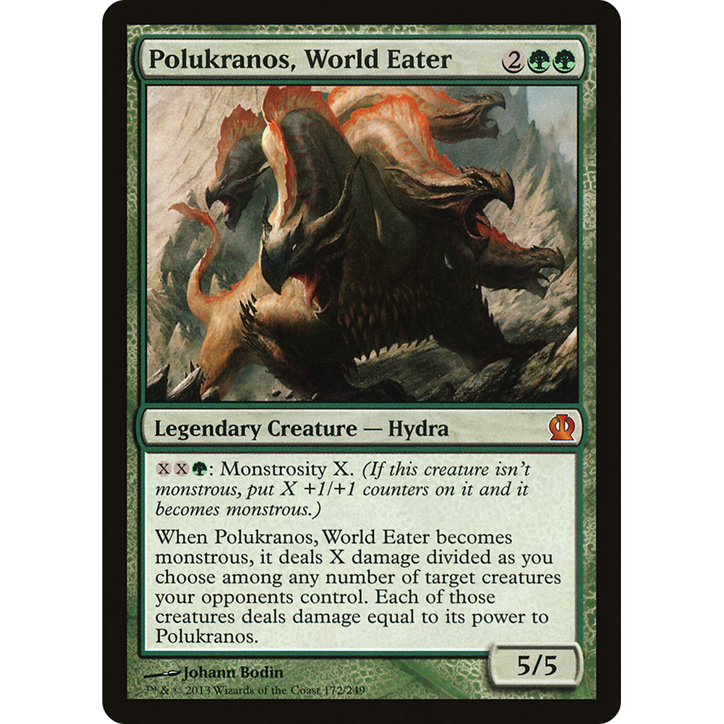 Polukranos, World Eater (THS-172) - Theros Foil