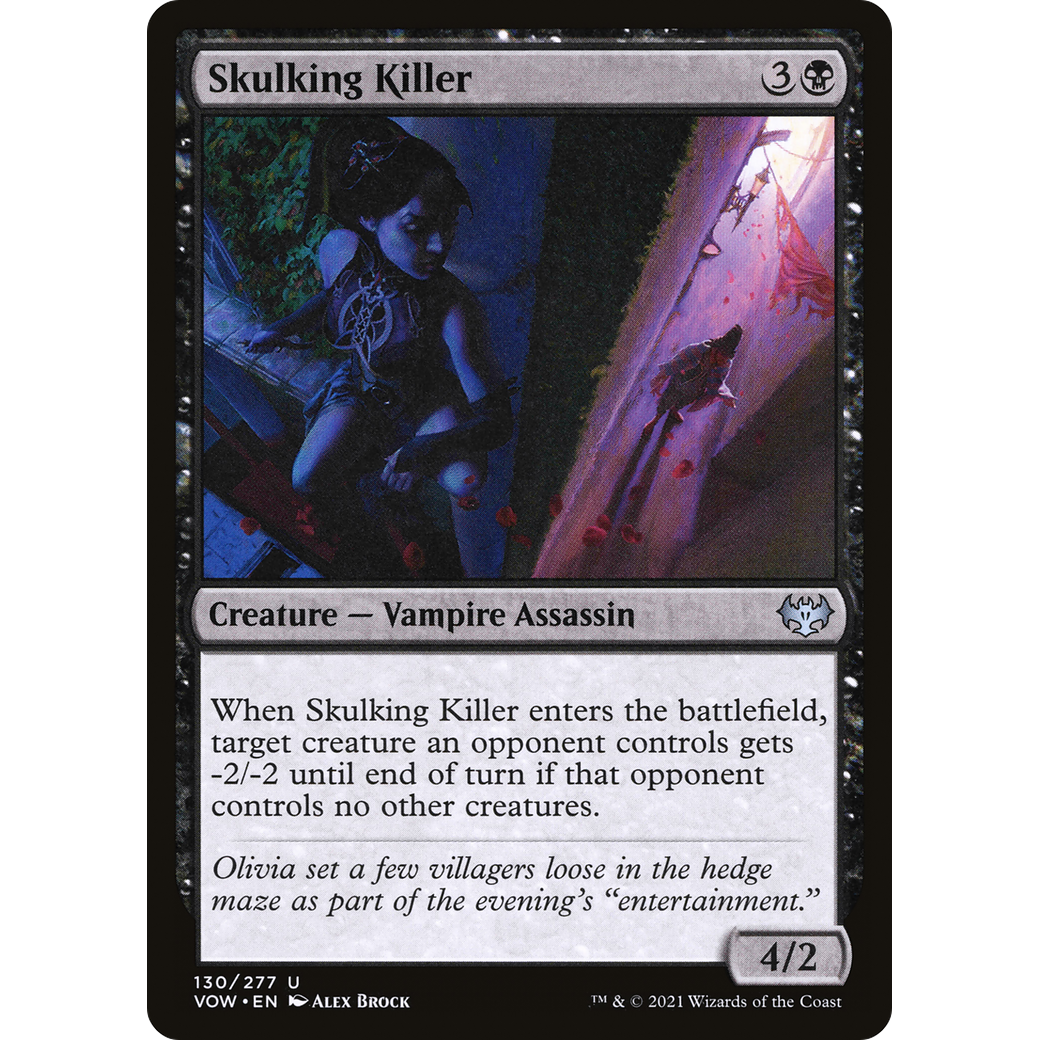 Skulking Killer (VOW-130) - Innistrad: Crimson Vow Foil