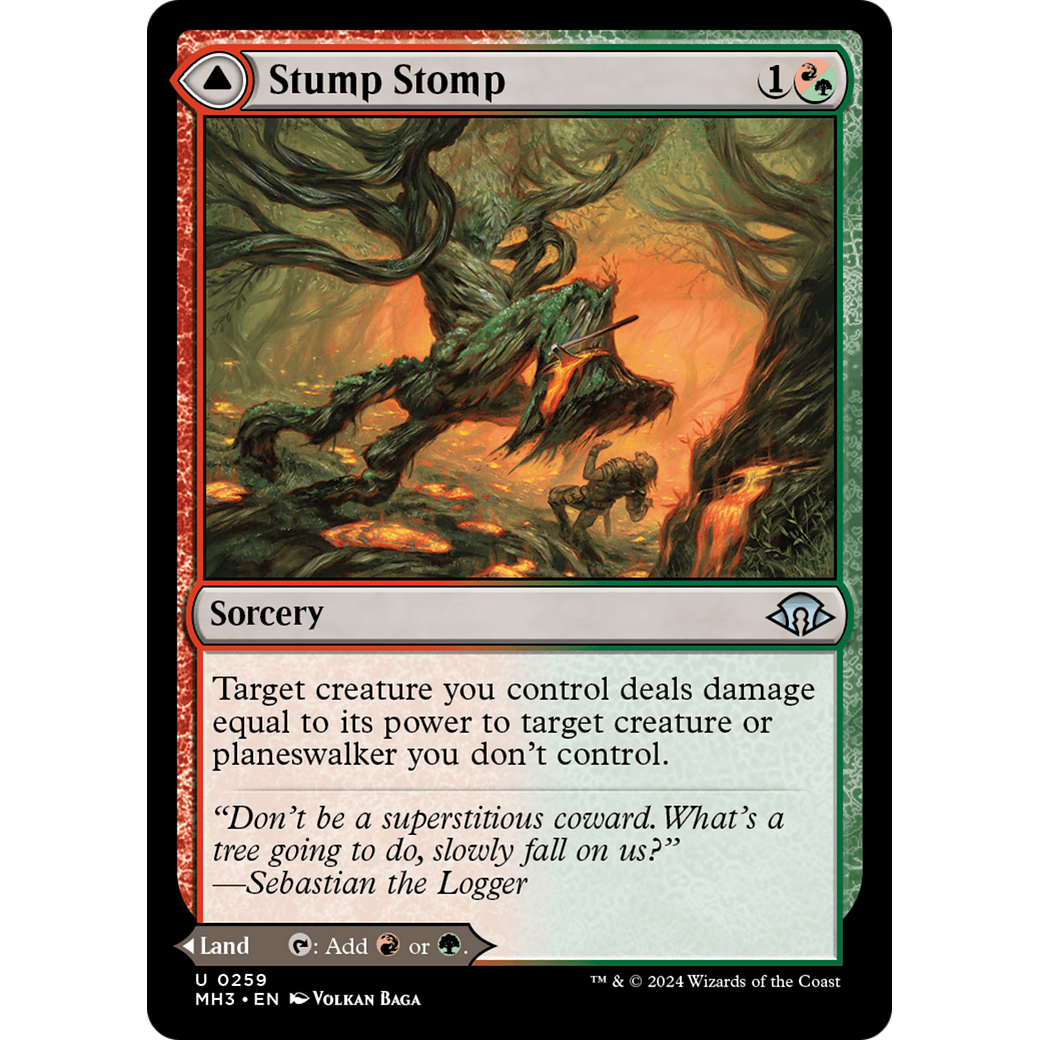 Stump Stomp // Burnwillow Clearing (MH3-259) - Modern Horizons 3 Foil
