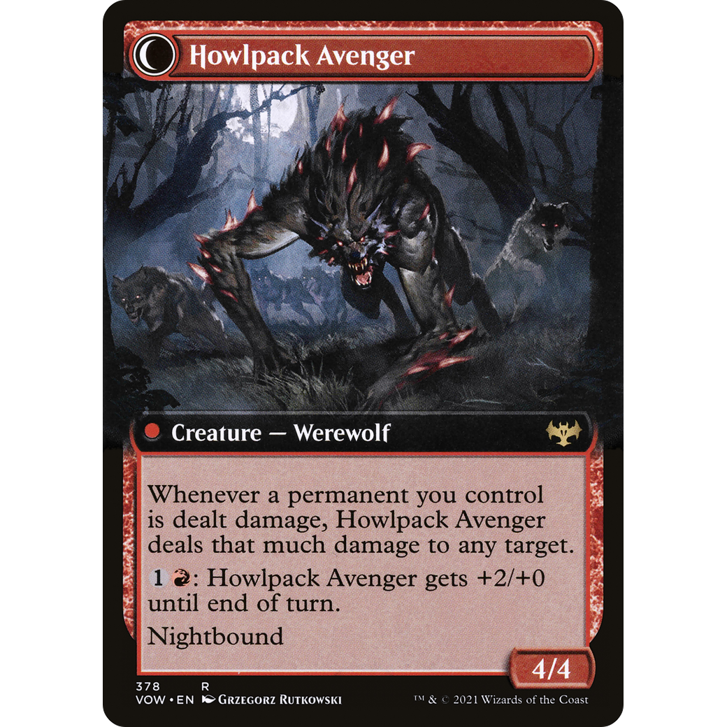 Ill-Tempered Loner (Extended Art) (VOW-378) - Innistrad: Crimson Vow: (Extended Art, Double Faced Transform) Foil