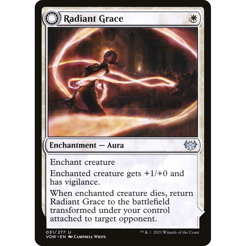 Radiant Grace (VOW-031) - Innistrad: Crimson Vow: (Double Faced Transform) Foil