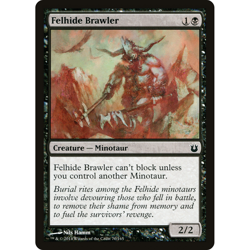 Felhide Brawler (BNG-070) - Born of the Gods Foil
