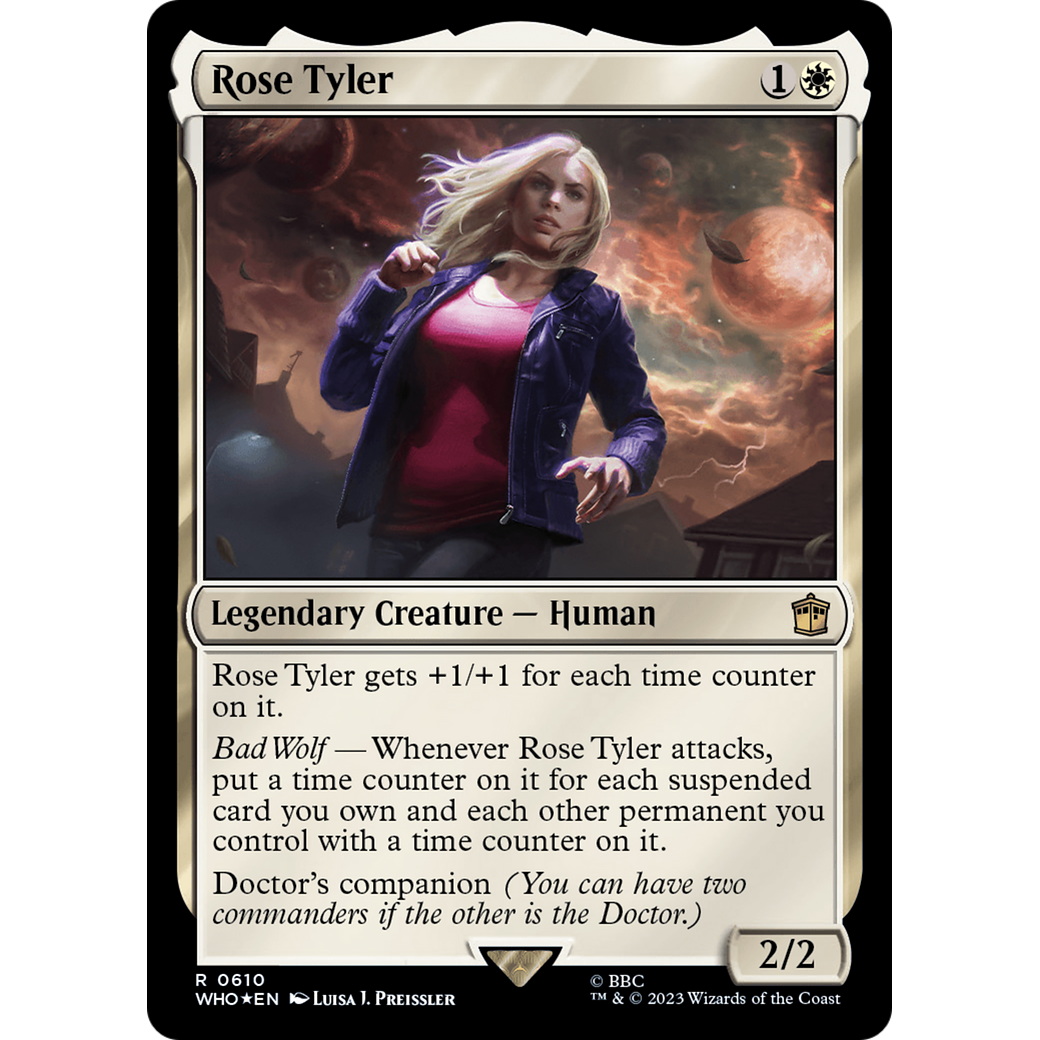 Rose Tyler (Surge Foil) (WHO-610) - Doctor Who Foil