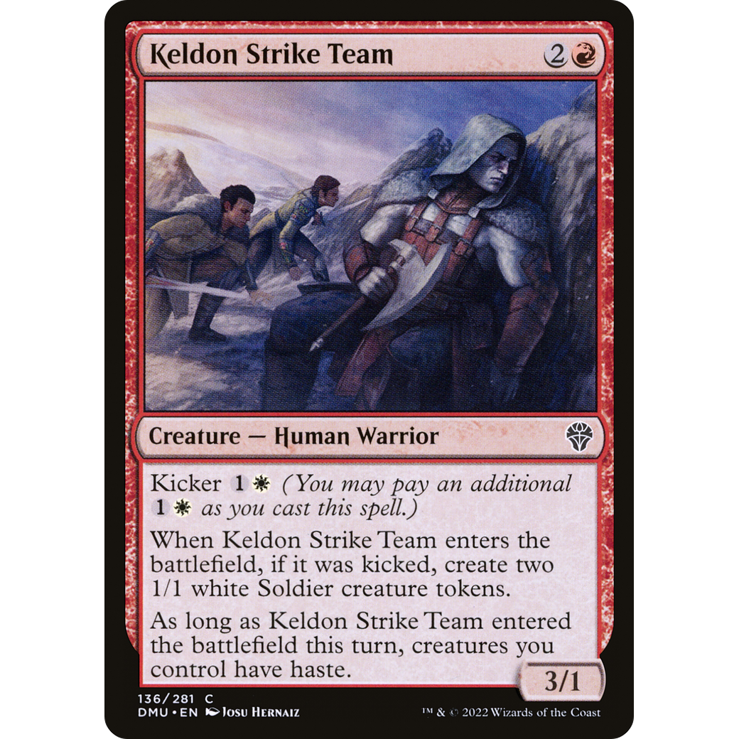 Keldon Strike Team (DMU-136) - Dominaria United Foil