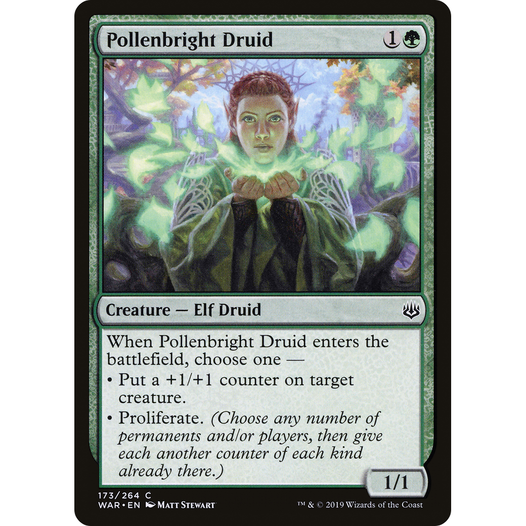 Pollenbright Druid (WAR-173) - War of the Spark Foil