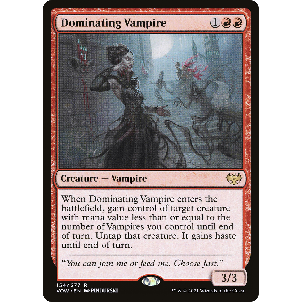 Dominating Vampire (VOW-154) - Innistrad: Crimson Vow
