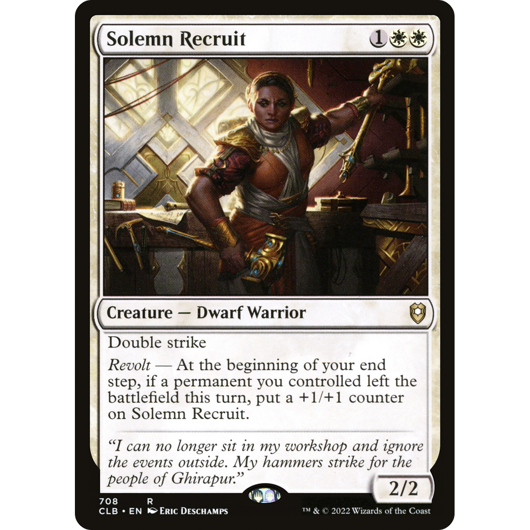 Solemn Recruit (CLB-708) - Commander Legends: Battle for Baldur's Gate