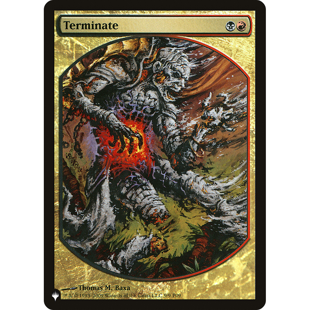 Terminate (P09) (LIST-9-SEP) - The List