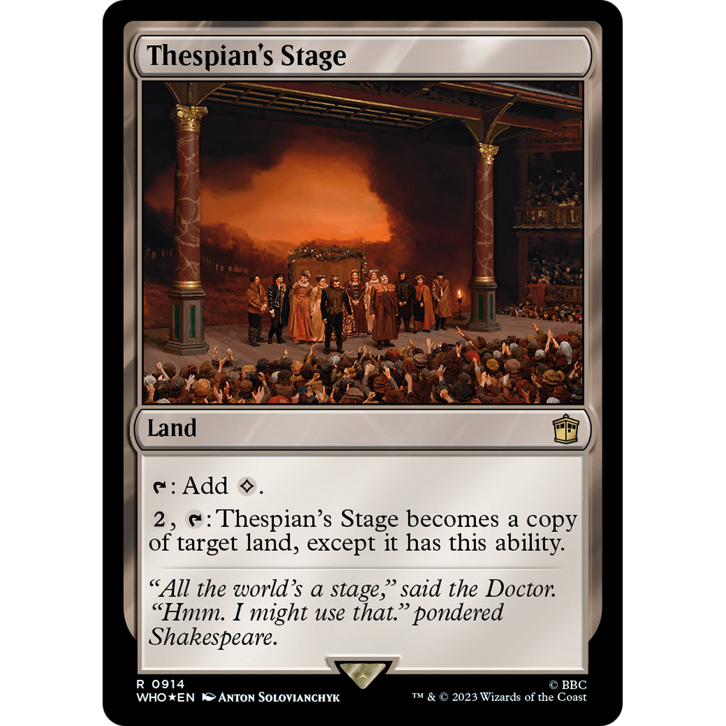 Thespian's Stage (Surge Foil) (WHO-914) - Doctor Who Foil